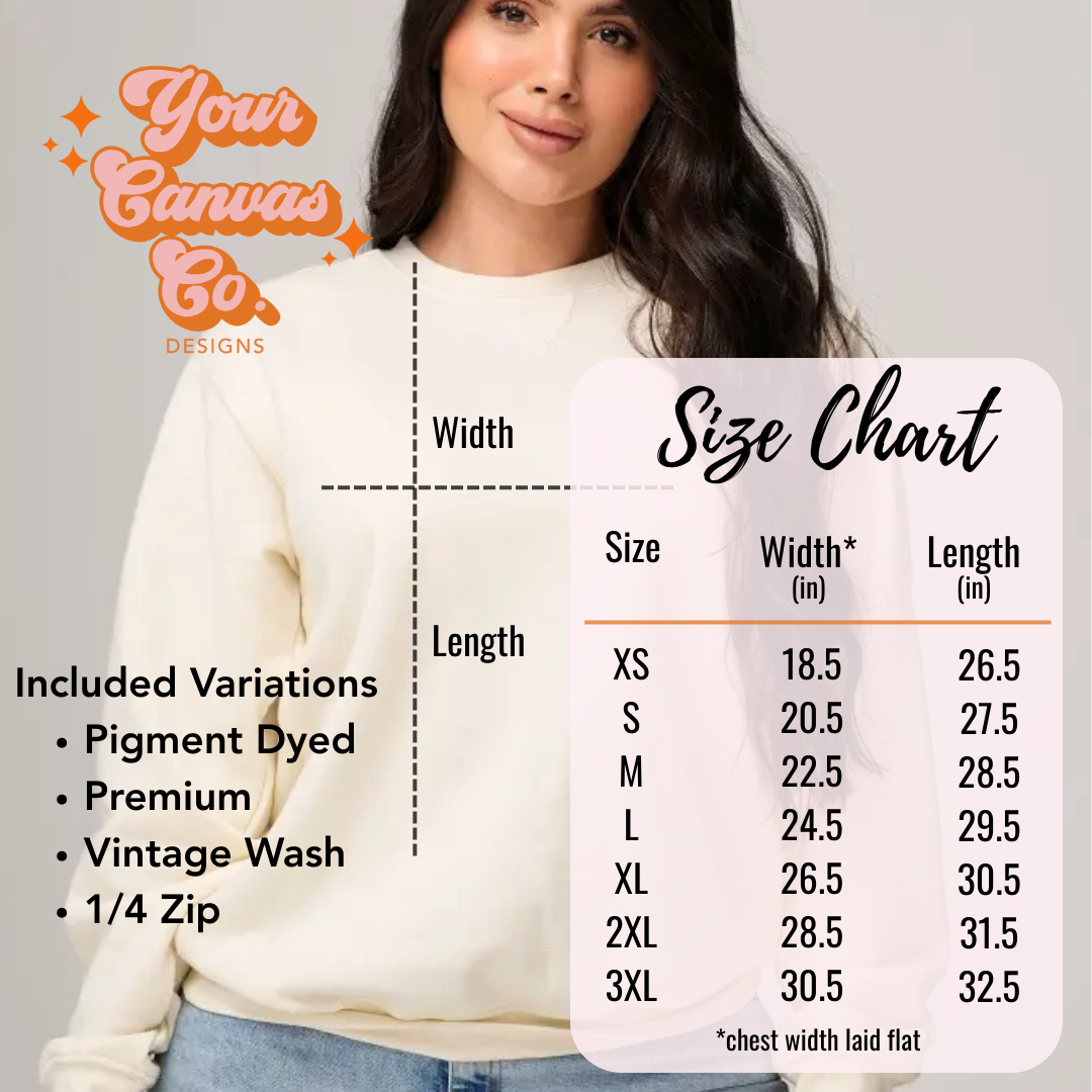 Pigment Dyed Custom Adult Sweatshirt