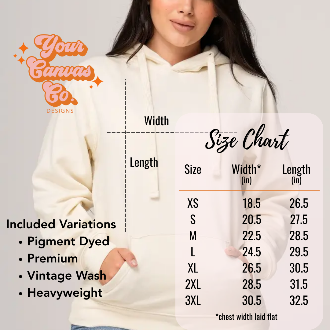 Pigment Dyed Custom Adult Hoodie