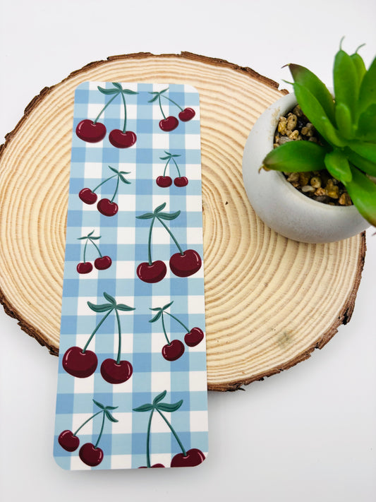 Gingham Cherry Bookmark