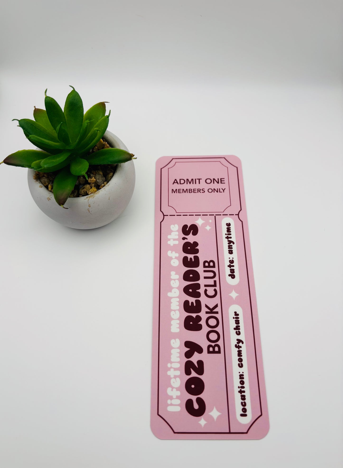 Cozy Reader’s Book Club Bookmark