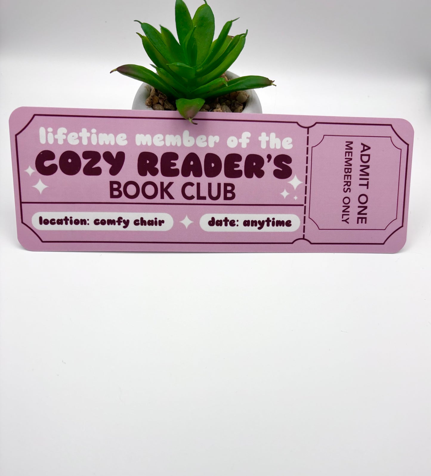 Cozy Reader’s Book Club Bookmark