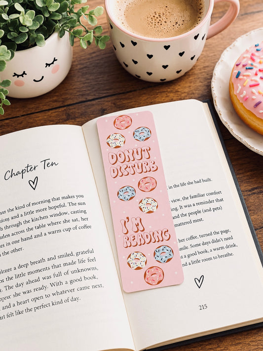 Donut Disturb I’m Reading Matte Bookmark