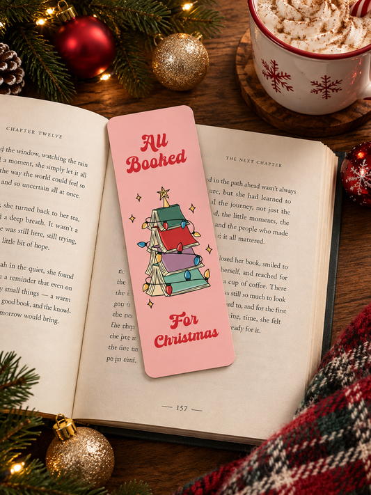Fully Booked Christmas Themed Matte Bookmark