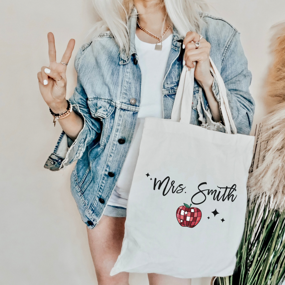 Personalized Teacher's Totes