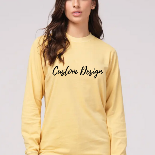 Pigment Dyed Adult Long Sleeve Shirt