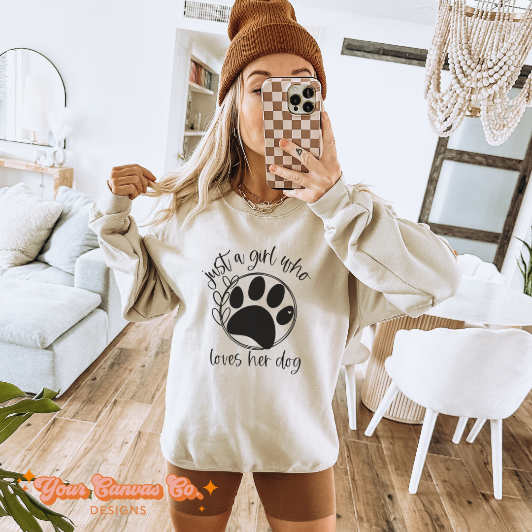 Just a Girl Who Loves Her Dog
