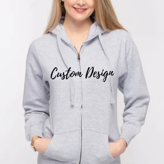 Custom Adult Full Zip Hoodie