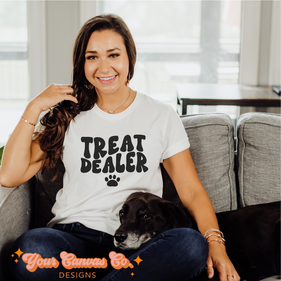 Treat Dealer Digital PNG Design Dtf Uvdtf T-Shirt Design| Sublimation Png file| Instant Download| Digital Design| Stickers| Dog Mom PNG