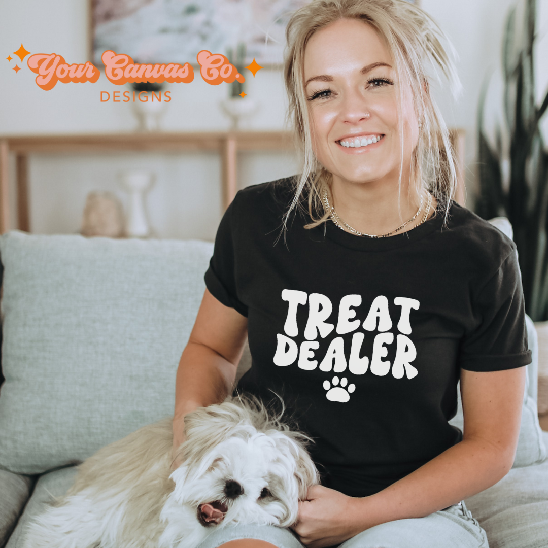 Treat Dealer Digital PNG Design Dtf Uvdtf T-Shirt Design| Sublimation Png file| Instant Download| Digital Design| Stickers| Dog Mom PNG