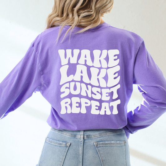 Wake, Lake, Sunset, and Repeat