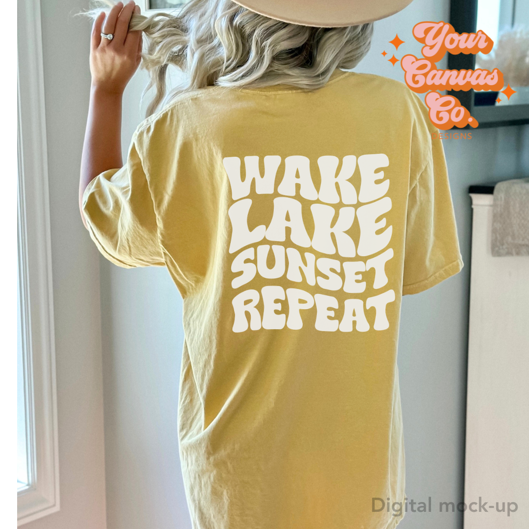 Wake, Lake, Sunset, and Repeat